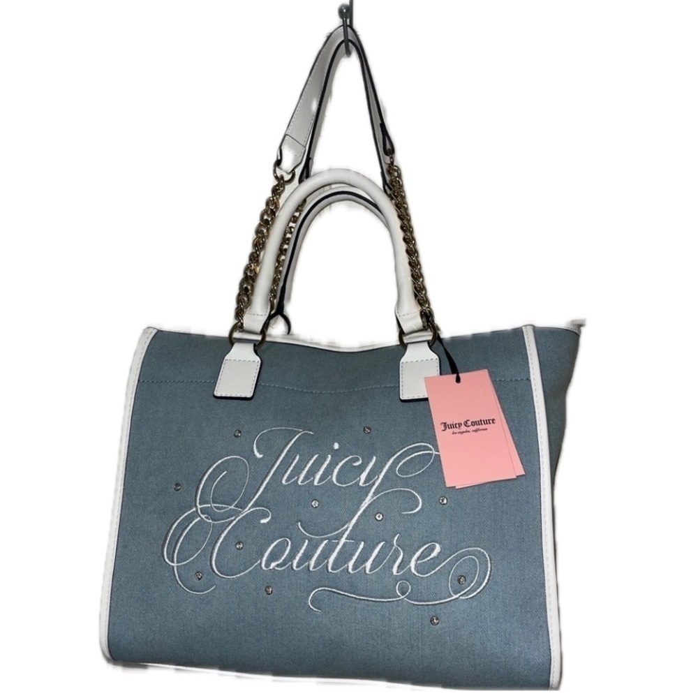 NWT, Juicy Couture Beach Denim Tote, read description
